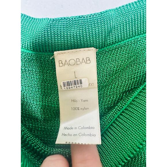 BAOBAB Emerald Green Jersey Boat Neck Olivia Sheath Dress Size Large - Picture 6 of 13